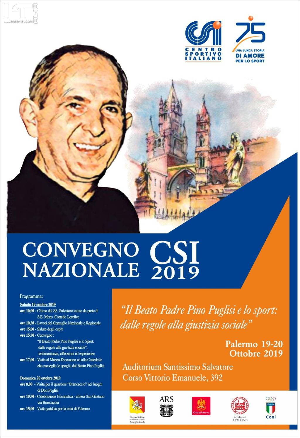 Il Csi a Palermo, sulle orme di Don Puglisi Seminario sulla legalità