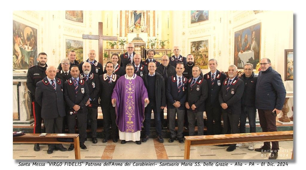 SANTA MESSA "VIRGO FIDELIS" - PATRONA DELL`ARMA DEI CARABINIERI - ALIA 1 DIC. 2024